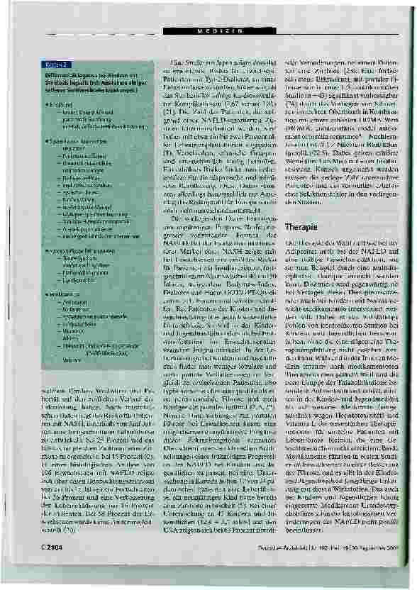 Vorschauseite 4: Die kindliche Fettlebererkrankung