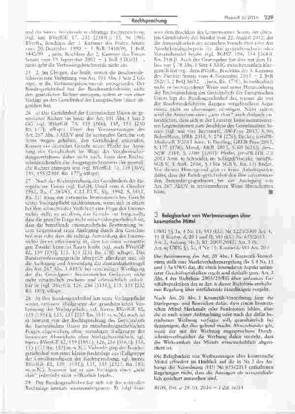 Vorschauseite 3: Verfassungsbeschwerde bzgl. Geltung des deutschen Arzneimittelpreisrechts für Deutschland eingeführte Arzneimittel erfolglos