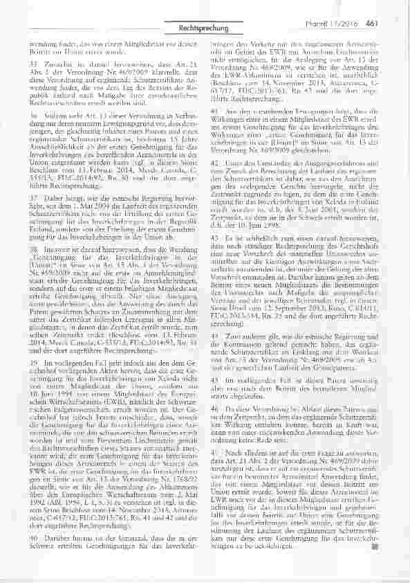 Vorschauseite 4: Unzuständigkeit des Gerichtshofs der Europäischen Union für eine Entscheidung über die Gültigkeit von Art. 21 II VO (EG) Nr. 469/2009