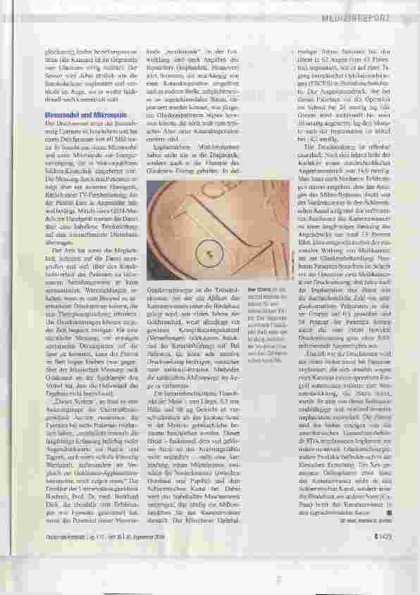 Vorschauseite 2: Miniaturisierung in Diagnostik und Therapie