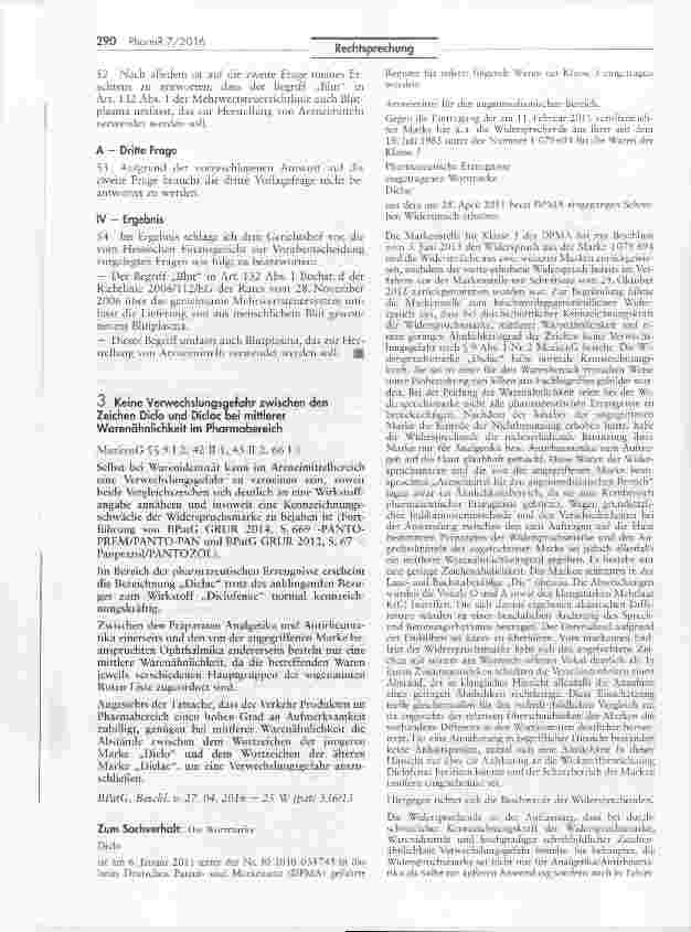 Vorschauseite 6: Lieferung von Blutplasma zum Zweck der Herstellung von Arzneimitteln - ein umsatzsteuerfreier Umsatz