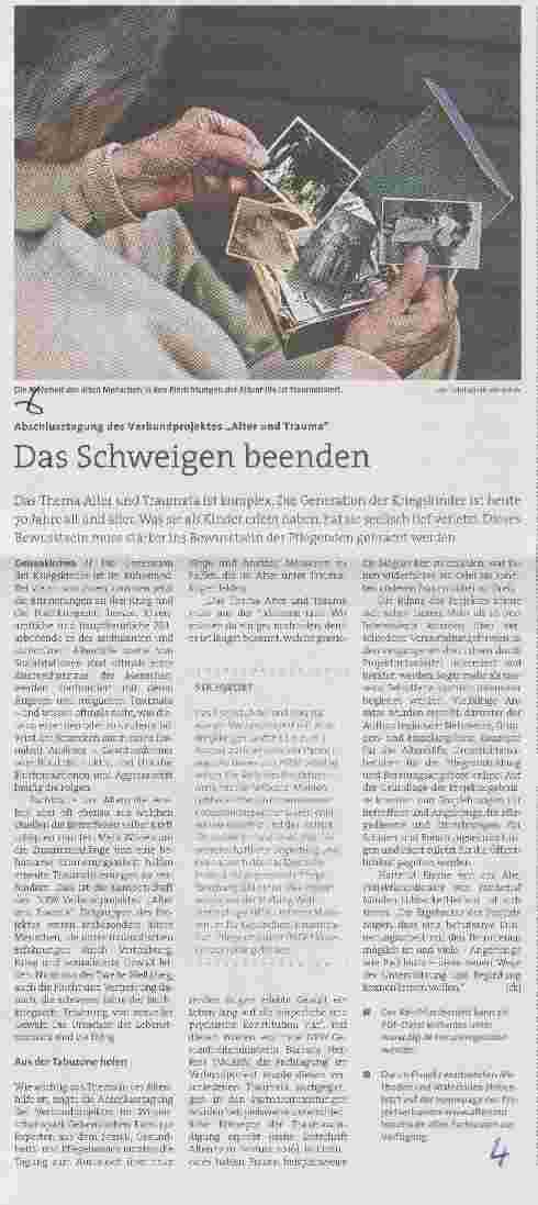 Vorschauseite 1: Das Schweigen beenden