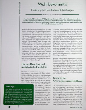 Vorschauseite 1: Wohl bekommt's Ernährung bei Herz-Kreislauf-Erkrankungen