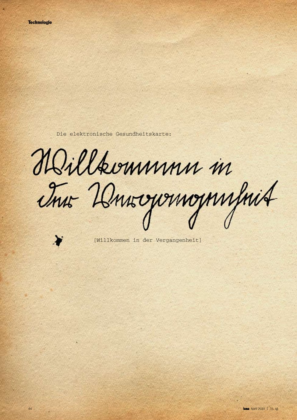 Vorschauseite 1: Willkommen in der Vergangenheit