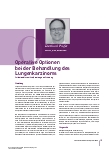 Vorschauseite 1: Operative Optionen bei der Behandlung des Lungenkarzinoms: Patienteninformation, Beratung und Schulung