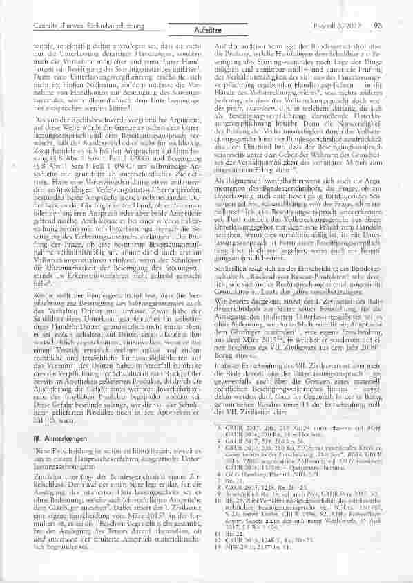 Vorschauseite 2: Rückrufverpflichtung in einstweiligen Verfügungsverfahren?
