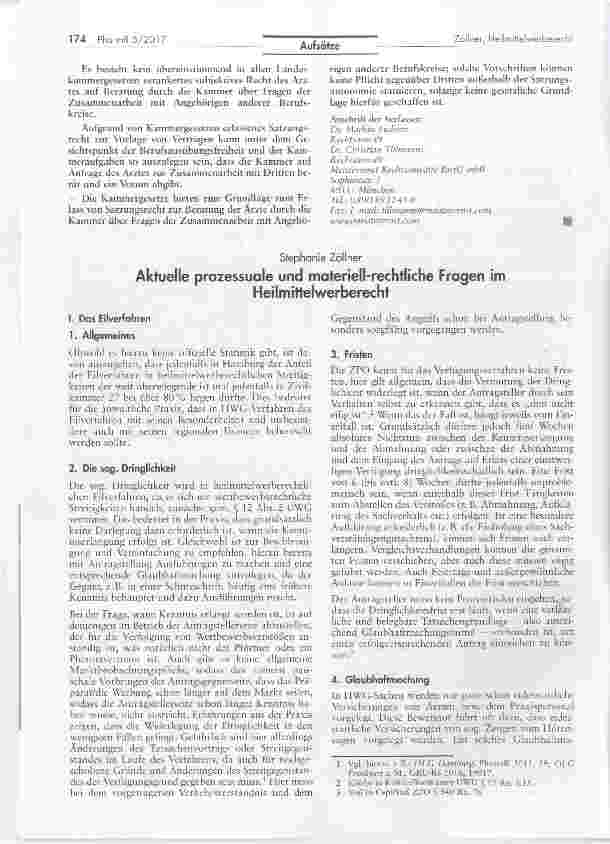Vorschauseite 6: Antikorruptions-Beratung als Kammeraufgabe?