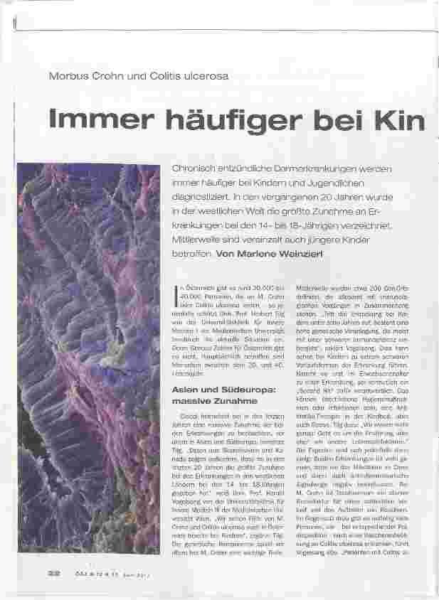 Vorschauseite 1: Immer häufiger bei Kindern und Jugendlichen
