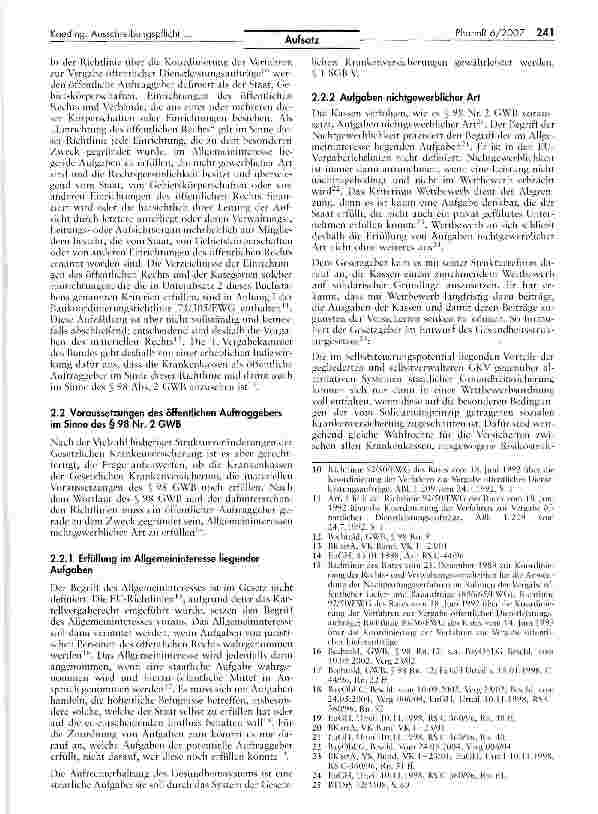 Vorschauseite 3: Ausschreibungspflicht der gesetzlichen Krankenkassen oberhalb der Schwellenwerte