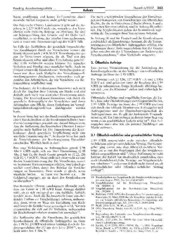 Vorschauseite 5: Ausschreibungspflicht der gesetzlichen Krankenkassen oberhalb der Schwellenwerte