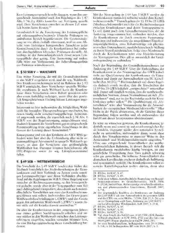 Vorschauseite 5: Das GKV-Wettbewerbsstärkungsgesetz - Stärkung oder Einschränkung des Wettbewerbs im Arzneimittelmarkt? (Teil 1)
