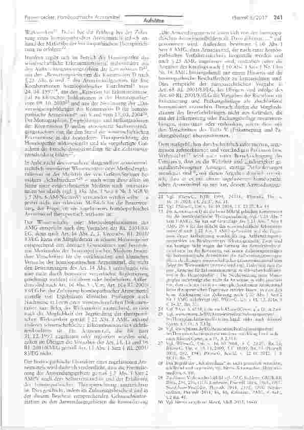 Vorschauseite 4: Keine verpflichtenden Warnhinweise für homöopathische Arzneimittelarzneimittelrechtliche Grenzen der Homöopathiekritik