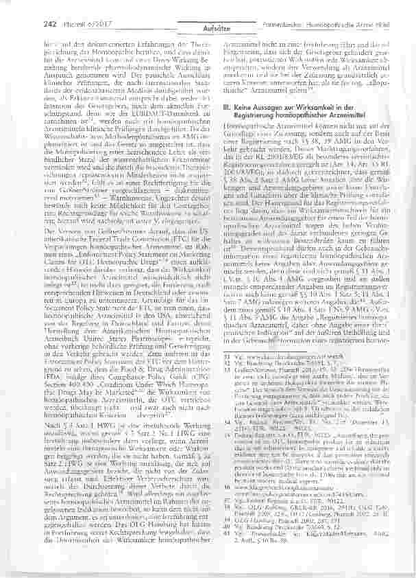 Vorschauseite 5: Keine verpflichtenden Warnhinweise für homöopathische Arzneimittelarzneimittelrechtliche Grenzen der Homöopathiekritik