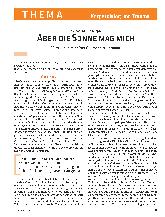 Vorschauseite 1: Aber die Sonne mag mich vom Leben mit einer Querschnittslähmung.