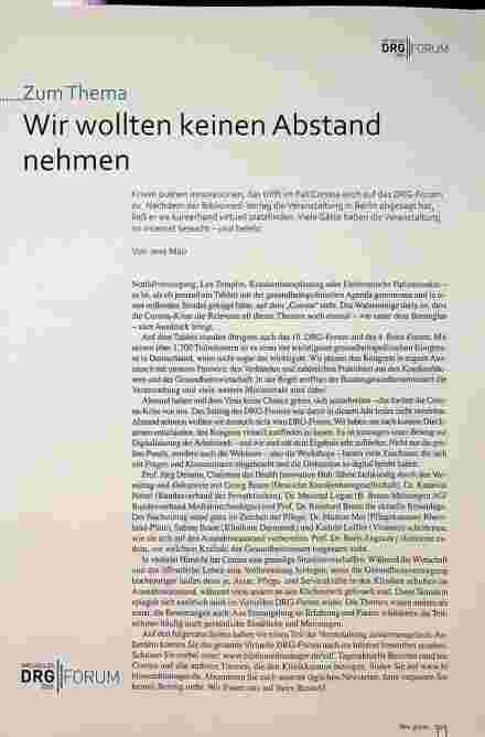 Vorschauseite 2: Wir wollten keinen Abstand nehmen.