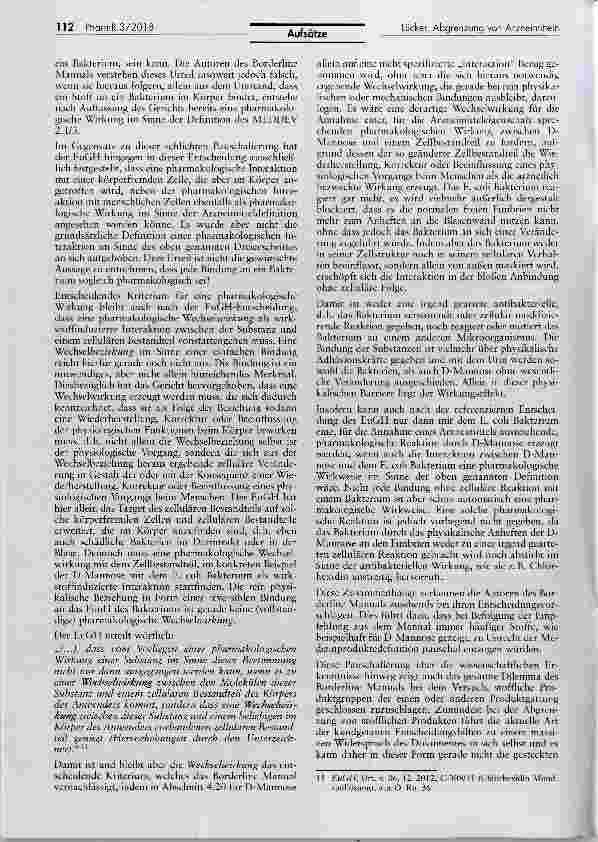 Vorschauseite 4: Abgrenzung von Arzneimitteln zu Medizinprodukten im Lichte des Borderline Manuals am Beispiel der Substanz „D-Mannose
