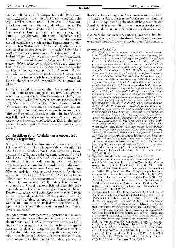 Vorschauseite 4: Wissenschaftlichkeit im Arzneimittelrecht - Zum Begriff des jeweils gesicherten Standes der wissenschaftlichen Erkenntnisse - (Teil 2)