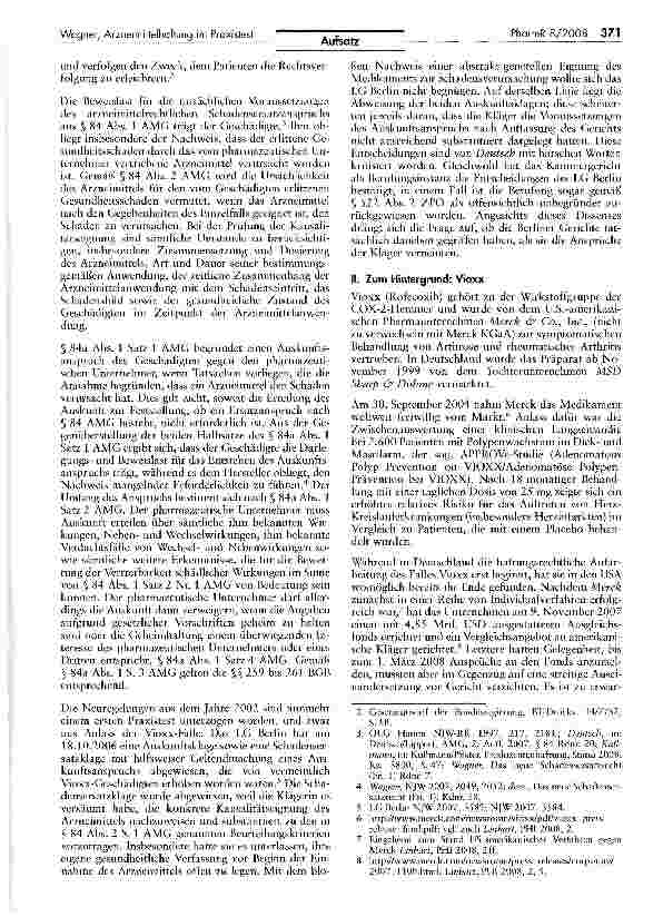 Vorschauseite 2: Die reformierte Arzneimittelhaftung im Praxisfest