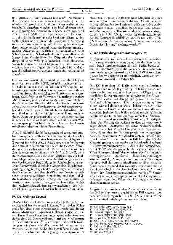 Vorschauseite 4: Die reformierte Arzneimittelhaftung im Praxisfest