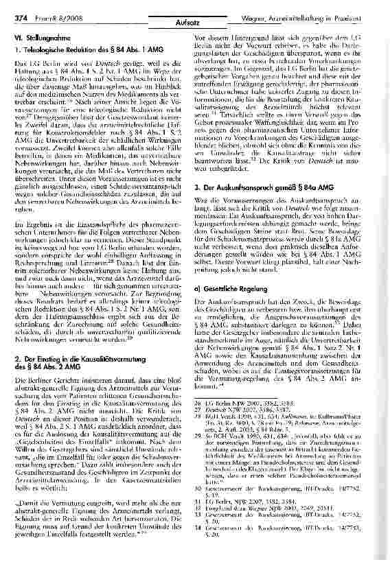 Vorschauseite 5: Die reformierte Arzneimittelhaftung im Praxisfest