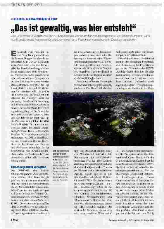 Vorschauseite 1: „Das ist gewaltig, was hier entsteht
