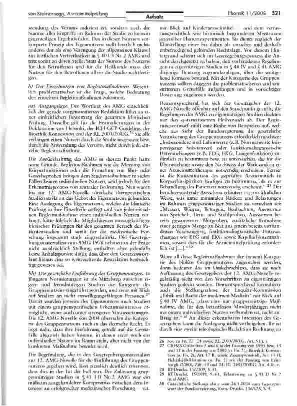 Vorschauseite 5: Das Prinzip des Eigennutzens in der klinischen Arzneimittelprüfung