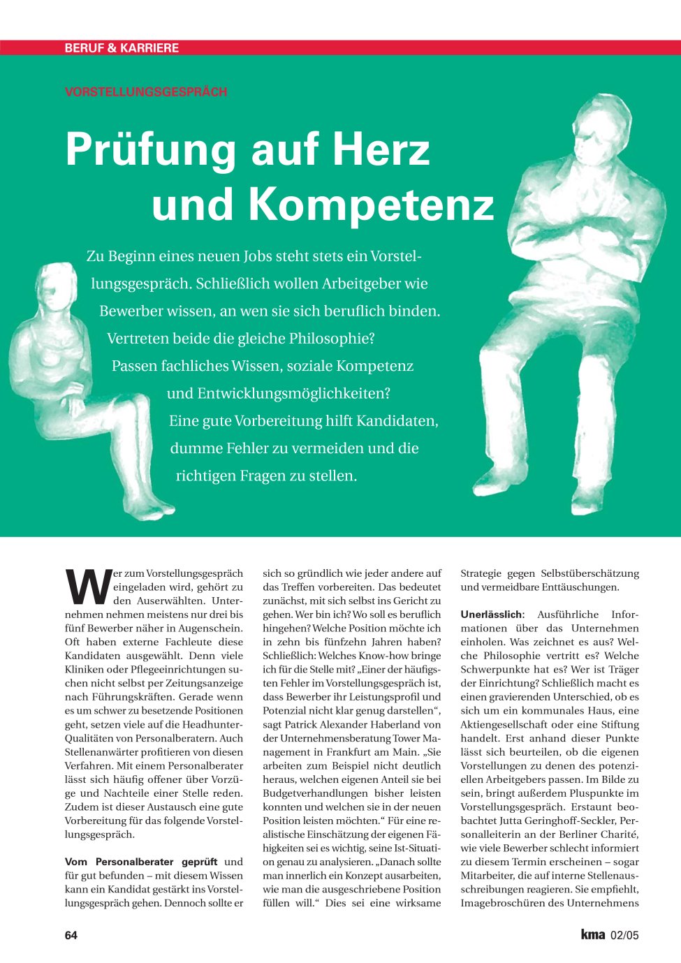Vorschauseite 1: Prüfung auf Herz und Kompetenz