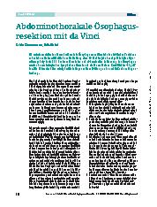 Vorschauseite 1: Abdominothorakale Ösophagusresektion mit da Vinci