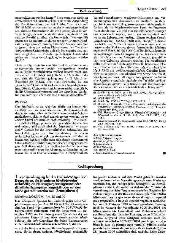 Vorschauseite 1: Zur Genehmigung für das Inverkehrbringen von Erzeugnissen, die in anderen Mitgliedstaaten rechtmäßig als Nahrungsergänzungsmitfel oder diätetische Erzeugnisse hergestellt oder auf…