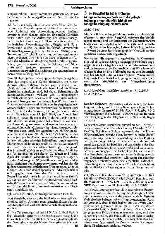 Vorschauseite 1: Im Einzelfall ist bei in früheren Mängelmitteilungen noch nicht dargelegten Mängeln erneut die Möglichkeit zur Mängelbeseitigung einzuräumen