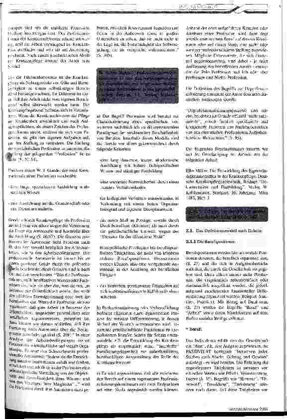 Vorschauseite 2: Professionalisierung der Krankenpflege