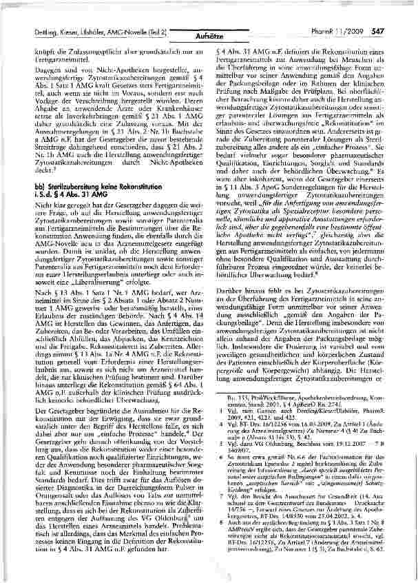Vorschauseite 2: Zylostatikaversorgung nach der AMG-Novelle (Teil 2)