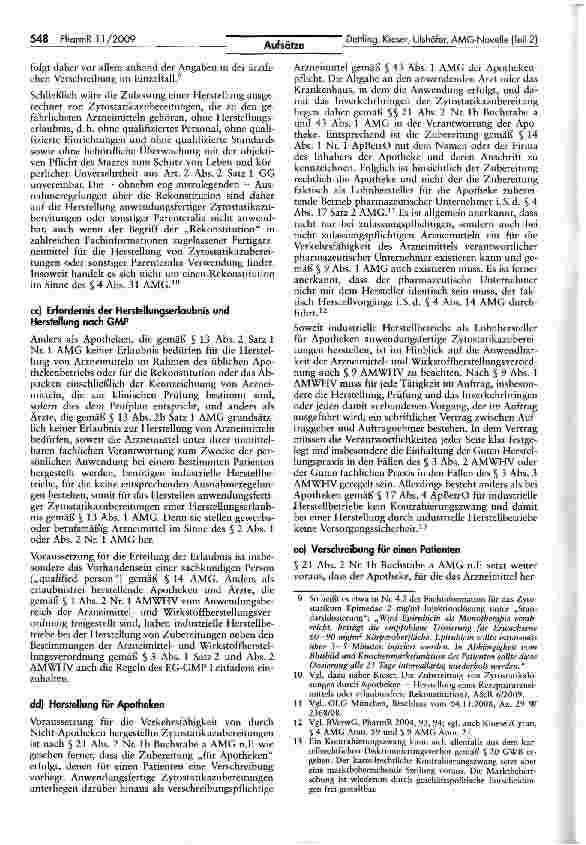 Vorschauseite 3: Zylostatikaversorgung nach der AMG-Novelle (Teil 2)