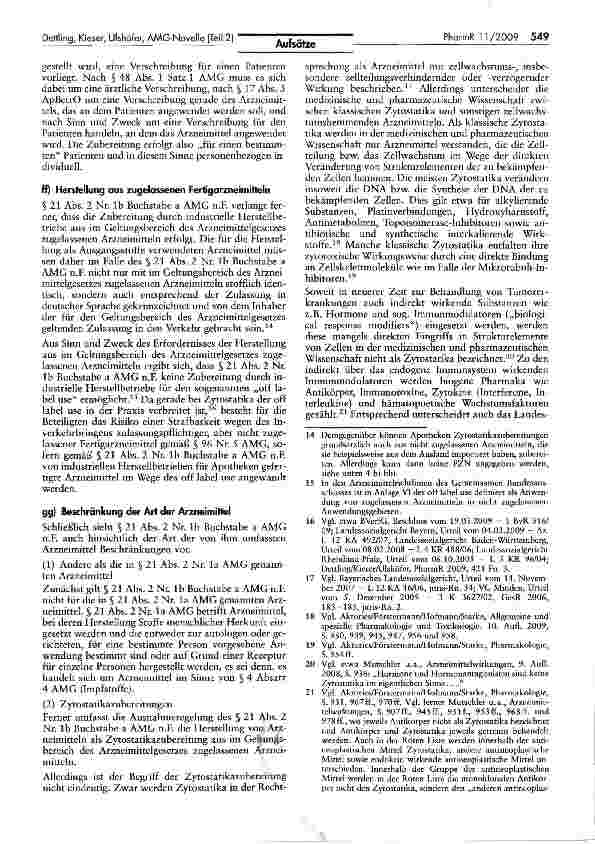 Vorschauseite 4: Zylostatikaversorgung nach der AMG-Novelle (Teil 2)
