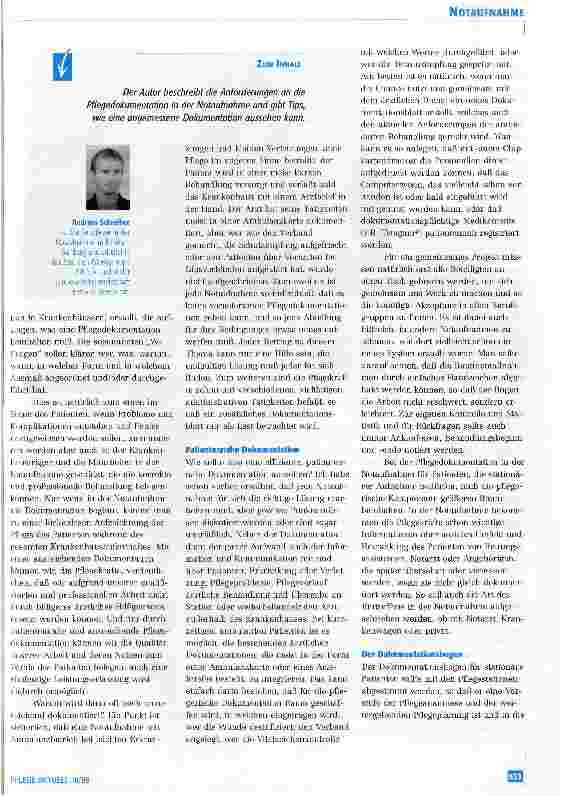 Vorschauseite 2: Pflegedokumentation in der Notaufnahme