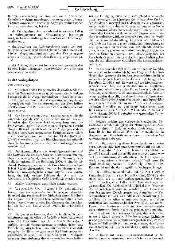 Vorschauseite 6: Krankenkassen sind öffentliche Auftraggeber