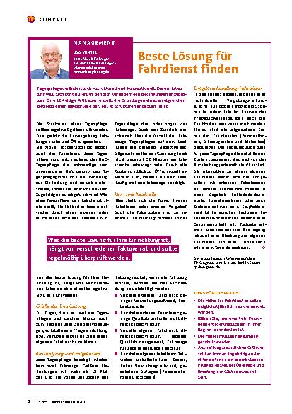 Vorschauseite 1: Beste Lösung für Fahrdienst finden