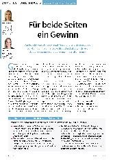 Vorschauseite 1: Für beide Seiten ein Gewinn