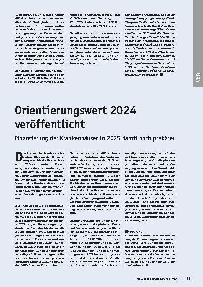 Vorschauseite 2: Treffpunkt der Klinikbranche in schwieriger Zeit