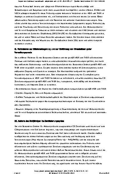 Vorschauseite 2: Weiterentwicklung des regulatorischen Systems – BVMedund VDGH-Whitepaper (Teil 2)