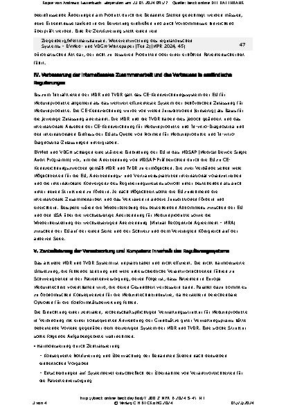 Vorschauseite 3: Weiterentwicklung des regulatorischen Systems – BVMedund VDGH-Whitepaper (Teil 2)