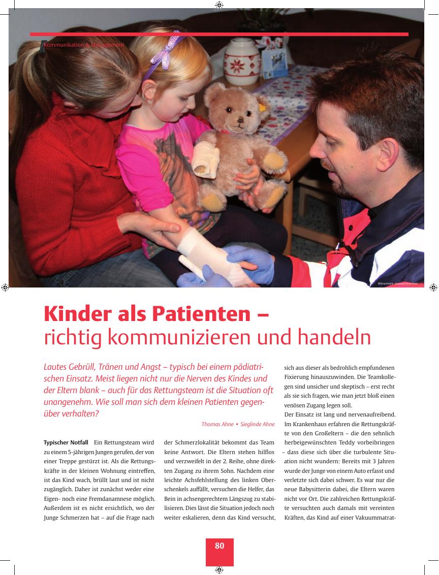 Vorschauseite 1: Kinder als Patienten? richtig kommunizieren und handeln