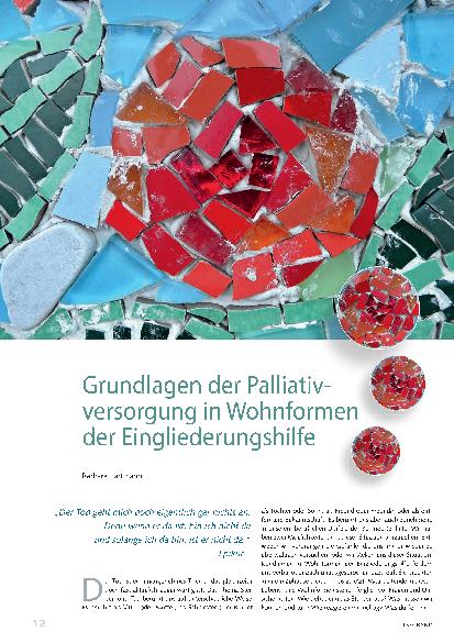 Vorschauseite 1: Grundlagen der Palliativversorgung in Wohnformen der Eingliederungshilfe