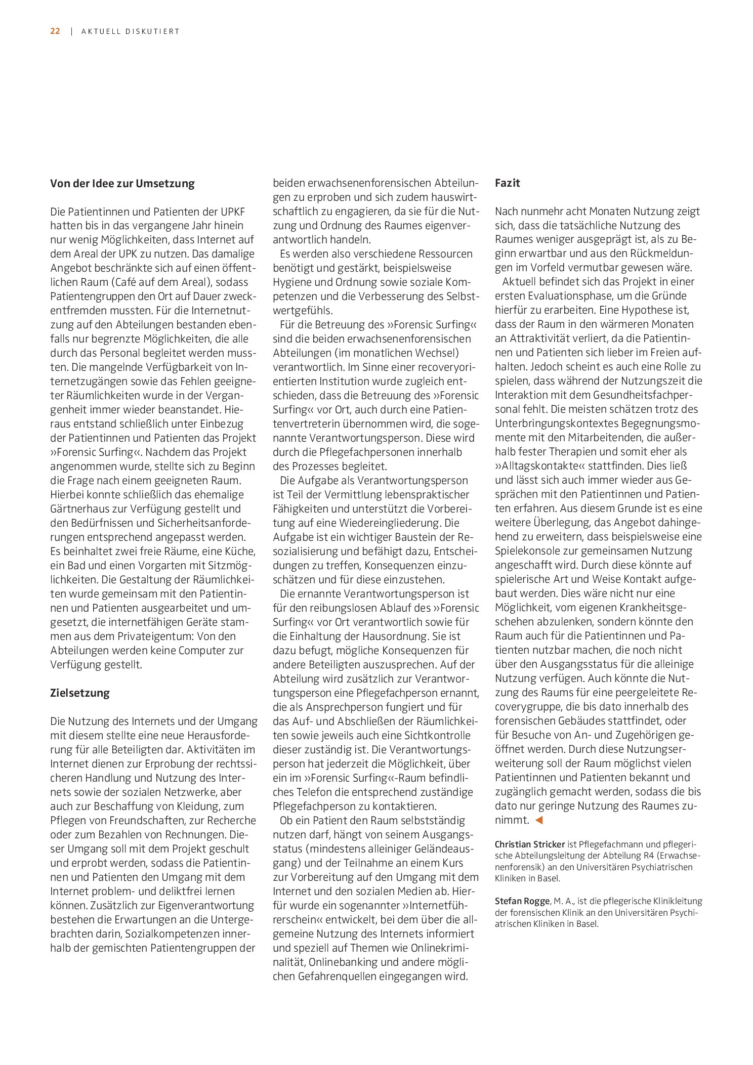 Vorschauseite 2: »Forensic Surfing« – Digitalisierung als Beitrag zu Autonomie und Teilhabe
