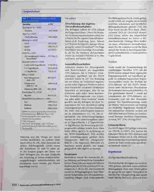 Vorschauseite 2: Zum Gesundheitsverhalten älterer Beschäftigter - inwieweit stimmen Selbsteinschätzung und Realität überein?