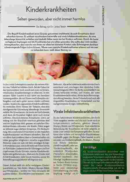 Vorschauseite 1: Kinderkrankheiten Selten geworden, aber nicht immer harmlos