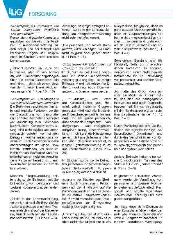 Vorschauseite 5: Personale und soziale Kompetenzen von Lehrenden in Pflegeberufen. Ergebnisse aus Interviews mit Lehrenden.