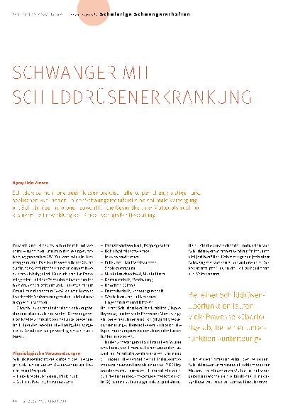 Vorschauseite 1: Schwanger mit Schilddrüsenerkrankungen