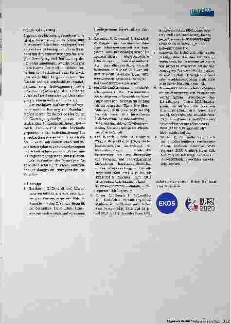 Vorschauseite 6: Temporäre Isolierungsmaßnahmen im Krankenhaus
