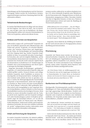 Vorschauseite 5: Kommunikationsverhalten von Mitarbeitenden auf Intensivstationen als Einflussgröße auf die Geräuschkulisse: Eine qualitative Studie